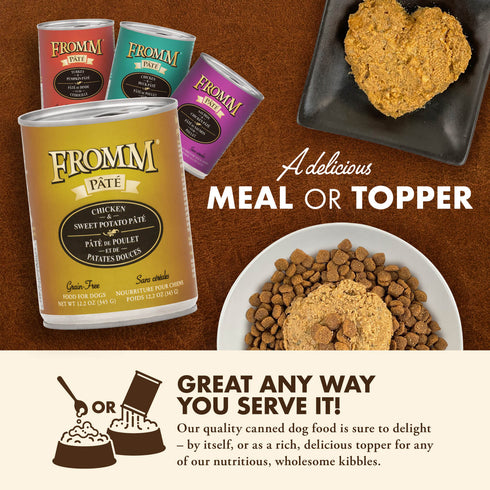 Fromm Pâté Wet Dog Food - Chicken & Sweet Potato - 12.2oz Can